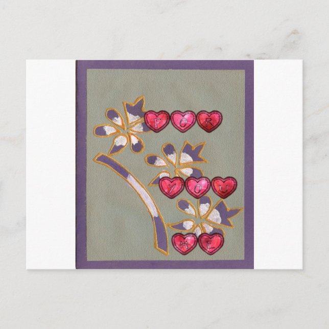 Cartão Postal Para você de mim (Frente)