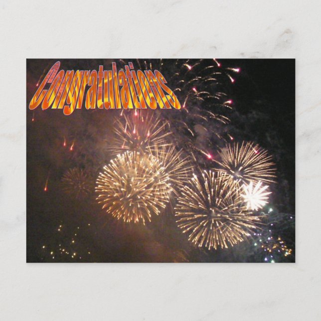 Cartão Postal Parabéns (Frente)