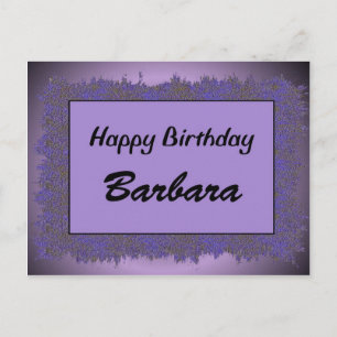 Cartão Postal Parabéns Barbara