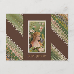 Cartão Postal Parabéns Belezas Florais