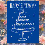 Cartão Postal Parabéns, Bolo Whimsical Sketch Doodle<br><div class="desc">Um doce desenho de um bolo fofo para desejar a alguém um feliz aniversário! Clique em "editar usando a ferramenta design" para ajustar as fontes, cores e posicionamentos. Você também pode alterar a cor de fundo ou verificar meu compro para obter mais opções de cor. Personalize com seu próprio texto....</div>