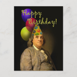 Cartão Postal Parabéns De Ben Franklin