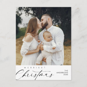 Cartão Postal Parabéns de Natal Mais Feliz Foto da Família