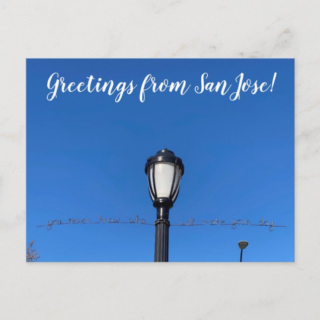 Cartão Postal Parabéns de San Jose! (Frente)