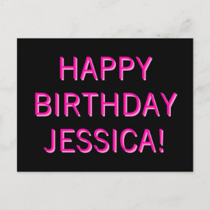 Cartão Postal Parabéns de texto personalizável para qualquer n