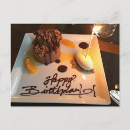 Cartão Postal Parabéns, deserto