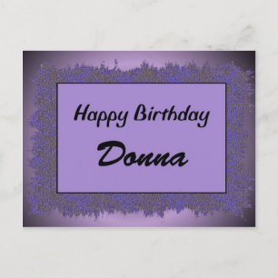 Cartão Postal Parabéns Donna