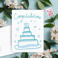 Parabéns Esboço de Desenho de Noivado Casamento