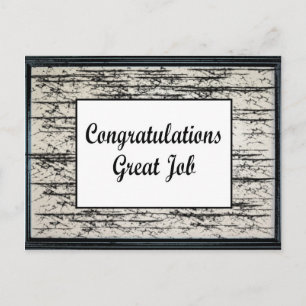 Cartão Postal Parabéns Excelente Trabalho