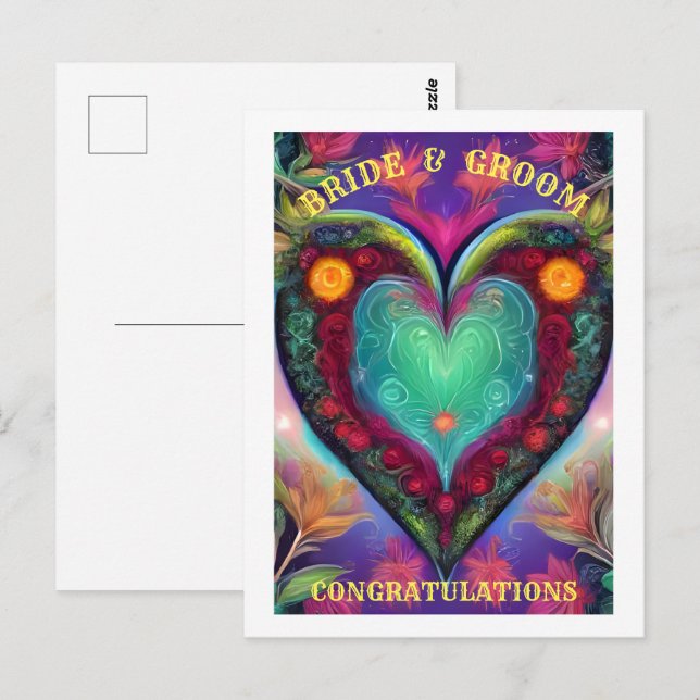 CARTÃO POSTAL PARABÉNS GRADE E CRESCIMENTO (Frente/Verso)