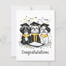 Parabéns Graduação Shih Tzu Cachorros