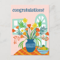 PARABÉNS Lindo Buquê Floral Divertido Personalizad