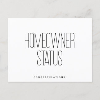 Cartão Postal Parabéns Novo Proprietário de Imóvel