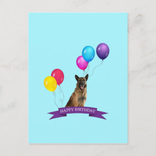 Cartão Postal Parabéns para german shepherd Cachorro