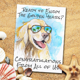 Cartão Postal Parabéns pela Aposentadoria Divertida Da Parte de