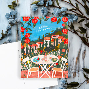 Cartão Postal Parabéns pela Arte de Vistas do Campo da Nova Casa