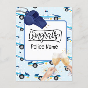 Cartão Postal Parabéns Polícia 