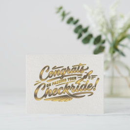 Cartão Postal Parabéns por passar na sua checkride! 