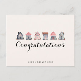 Cartão Postal Parabéns Proprietário de Nova Casa Imobiliária