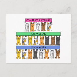 Cartão Postal Parabéns sobre como aprovar o edTPA