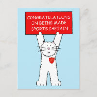 Parabéns sobre tornar-se capitão desportivo.