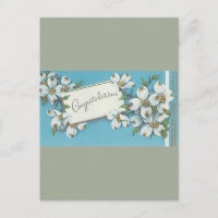 Parabéns Vintage com Dogwood