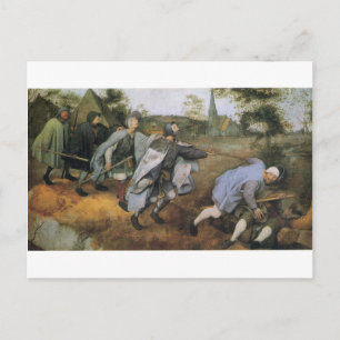 Cartão Postal Parábola dos Cegos por Pieter Bruegel, o Velho