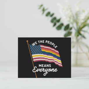Cartão Postal Parada do Orgulho LGBT Nós O Povo Significa Todos 