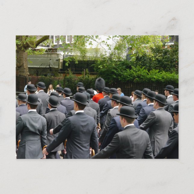 Cartão Postal Parada em Hyde Park, Londres, Inglaterra (Frente)