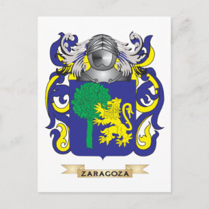 Cartão Postal Parada Familiar de Saragoça (Casaco de Armas)