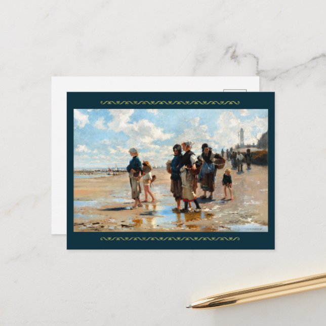 Cartão Postal Parado em Peixe por John Singer Sargent (Frente/Verso In Situ)