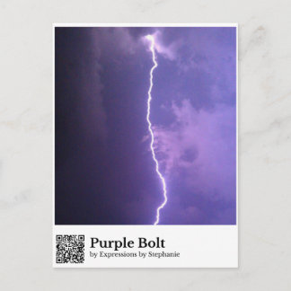 Cartão Postal Parafuso Roxo