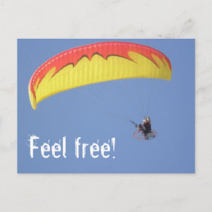 Cartão Postal paraglider
