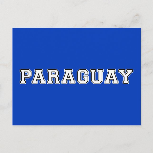 Cartão Postal Paraguai (Frente)