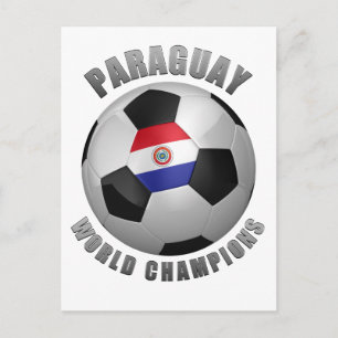 CARTÃO POSTAL PARAGUAI SOCCER CHAMPIONS