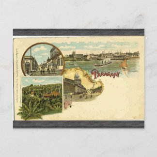 Cartão Postal Paraguai, Vintage
