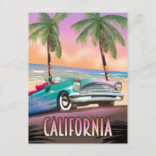 Cartão Postal Paraíso da Califórnia Pôr do Sol