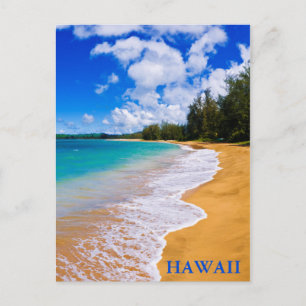 Cartão Postal Paraíso de praia tropical, Havaí
