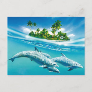 Cartão Postal Paraíso dos golfinhos