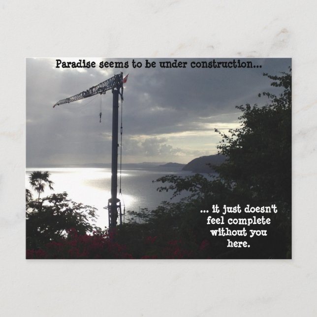 Cartão Postal Paraíso (em construção) (Frente)