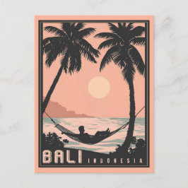 Cartão Postal Paraíso encontrado: Bali no Rosa Vintage