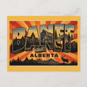 Cartão Postal Paraíso Montanhoso de Banff Alberta