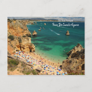 Cartão Postal Paraíso Oculto Praia Do Camilo, Algarve, Portugal