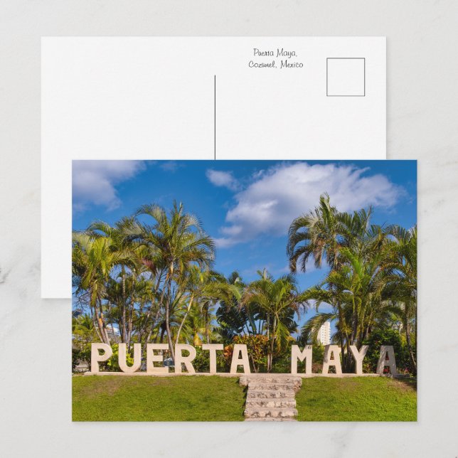 Cartão Postal Paraíso Puerta Maya (Frente/Verso)