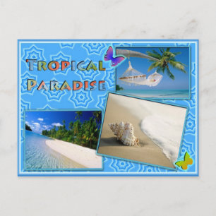 Cartão Postal Paraíso tropical