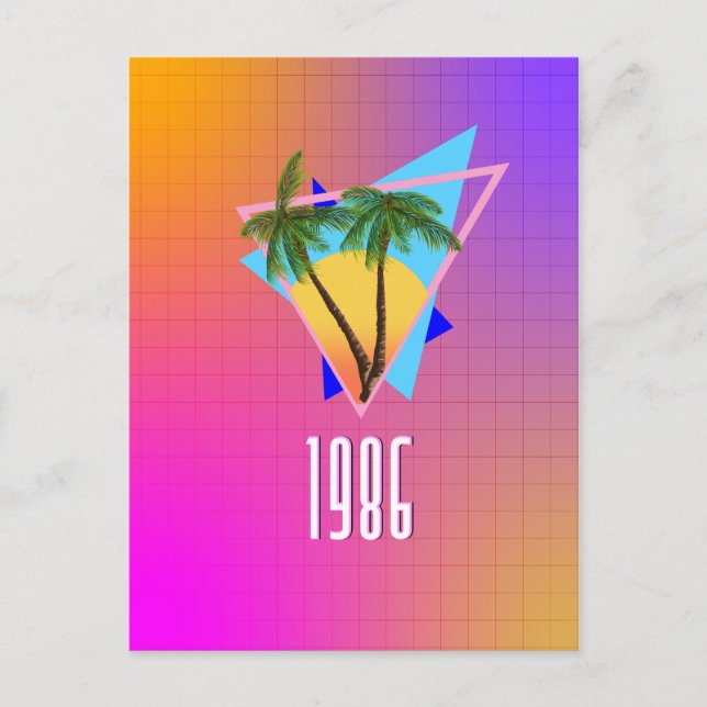 Cartão Postal Paraíso tropical 1986 (Frente)