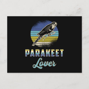 Cartão Postal Parakeet Lover Bird Birds Budgerigar Pet Budget