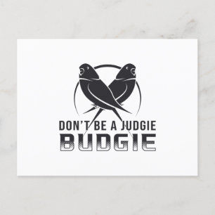 Cartão Postal Parakeet Lover Judgie Budget Budgerigar Pet Birds
