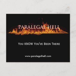 Cartão Postal Paralegal Inferno, sabe que esteve lá,