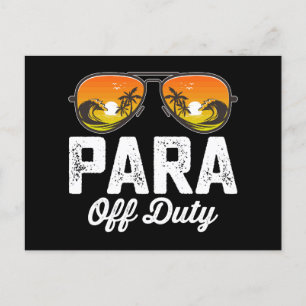 Cartão Postal Paraprofissional De ParaFim De Dar No Último Dia D